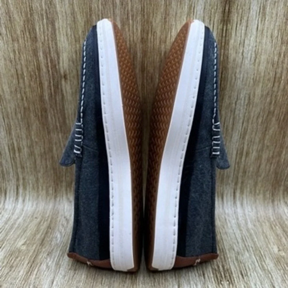 Cole Haan Cloudfeel‎ Weekender Loafer Men's Size 11.5 Gray Canvas Shoes C32223